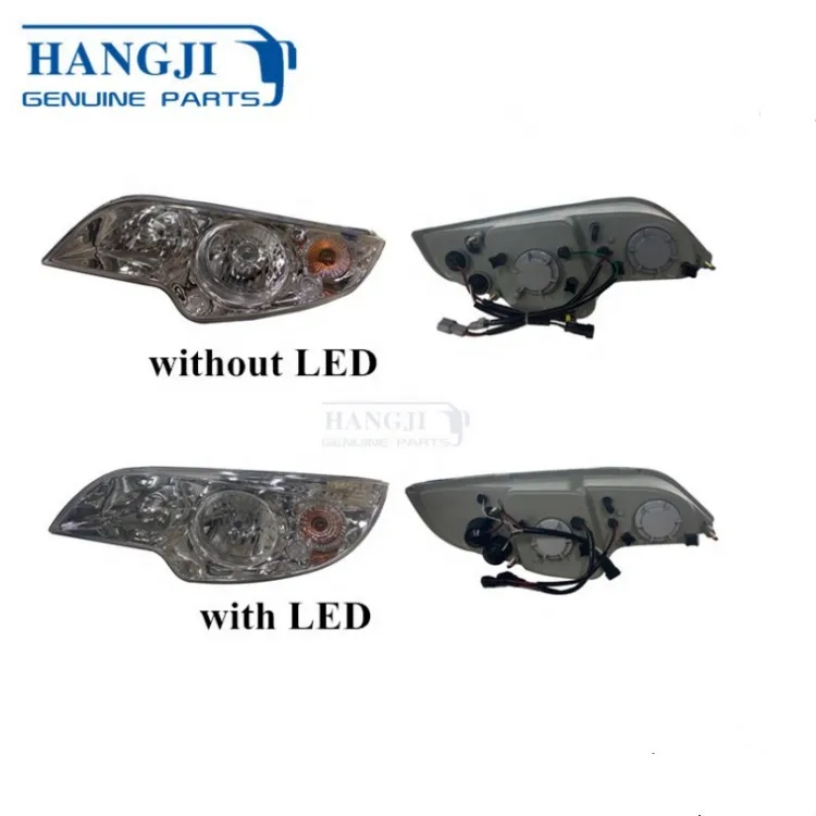 Bus Parts Market Bus Spare Parts Lights and Lamps Higer Kinglong Golden Dragon Klq6728 KLQ6129 Bus Headlights