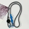 Gray rope with a blue knot