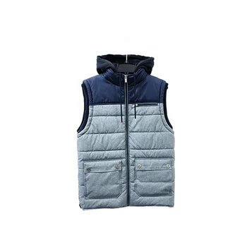 2021 New Design Custom Logo Fashion Zipper Winter Quilted Sleeveless Jacket Vest