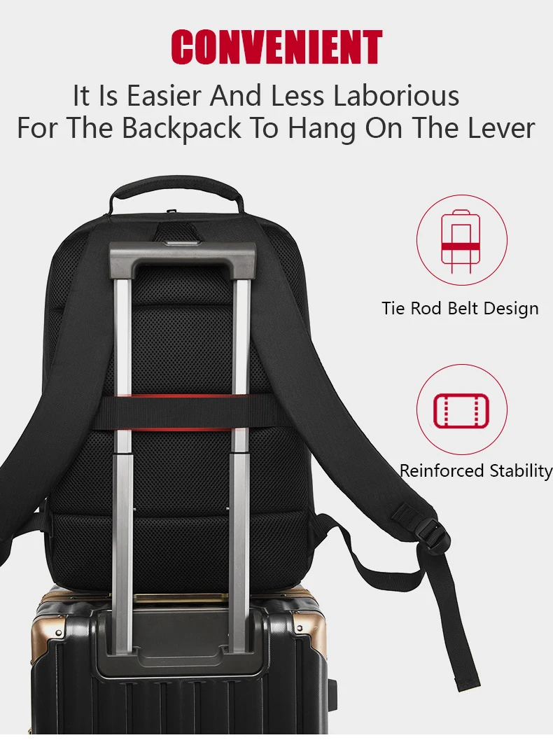 Custom Logo High Quality Backpack Travel Waterproof Mochilas Usb Charge ...