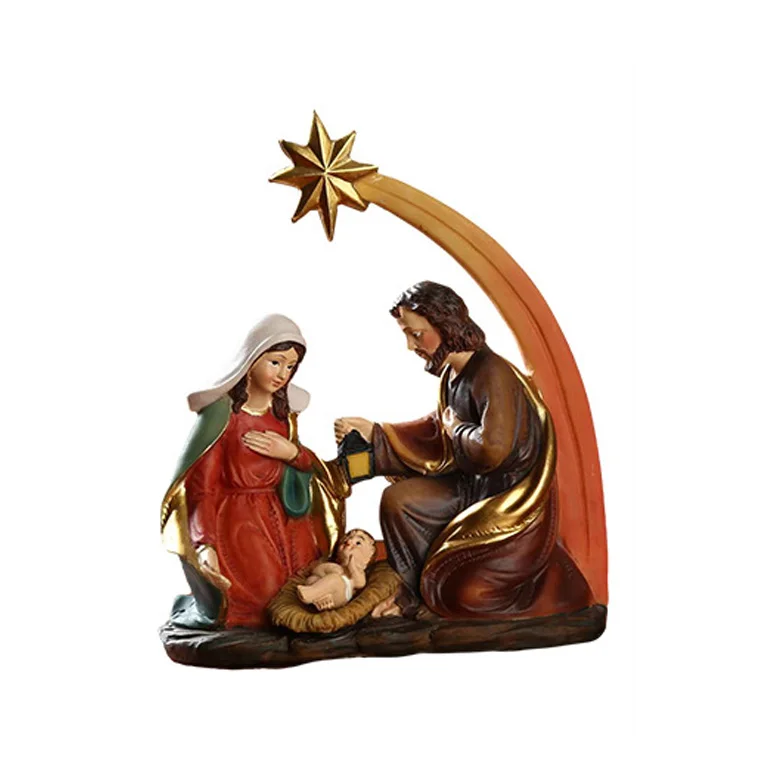 Holy Family Statue Christmas Nativity Set Jesus Mary Joseph Religious