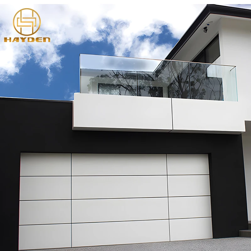 Frameless Aluminum Composite Panel Garage Door Buy Garage Door/black