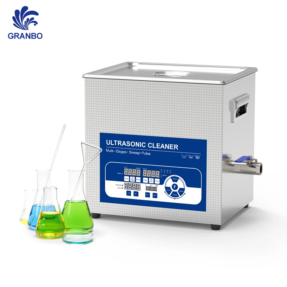 10L Power Adjust Sweep Pulse Degas Lab Medical Industrial Ultrasonic Cleaner 80Khz Oil Rust and Rosin Removal Cleaning Machine