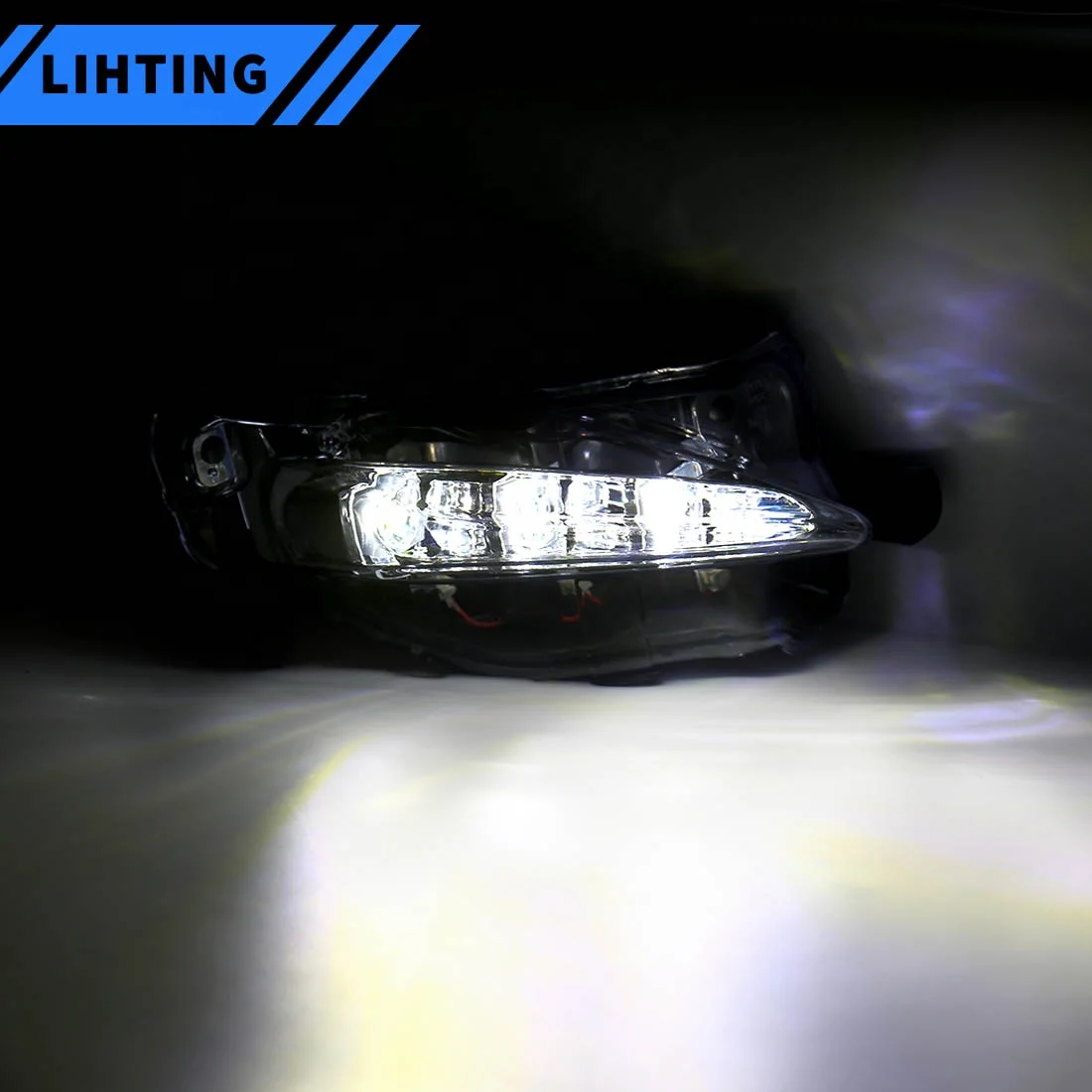 Waterproof Auto Part LED Fog Lamp Replacement Daytime Running Lights DRL for Toyota Corolla US Type 2017 2018 2019