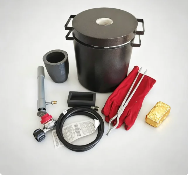 TEBAK New 6/10/12KG Propane Metal Melting Furnace Kit - for Gold Silver Copper Aluminum Jewelry Casting