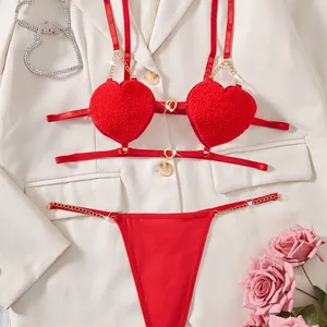 2026 Cross-Border New Arrival: Elegant French-Style Sexy Heart-Shaped Strapless Backless Lingerie