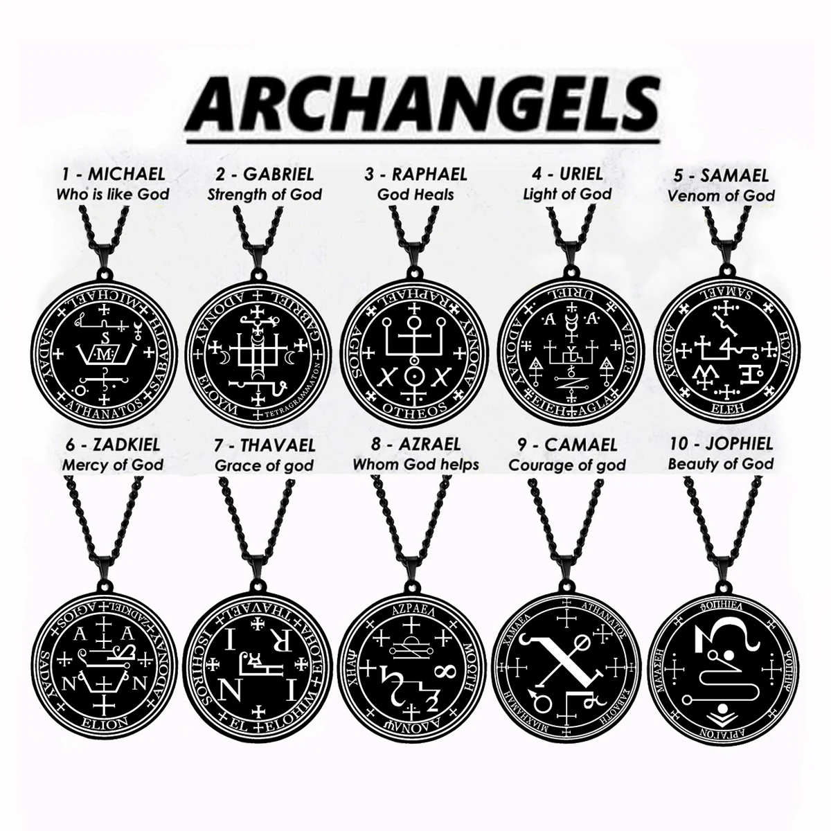 Archangel Seal Amulet Talisman Sigil of Angelic Stainless