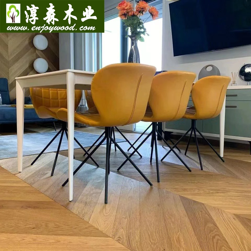 Chevron Parquet Natural Grey Color Chevron Design Herringbone  Fishbone Parquet Wood Flooring