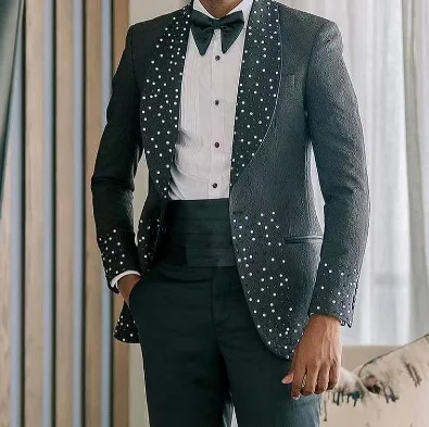 Tailor Made Boutique Embroidery Sequins Shining Custom High End Wedding ...