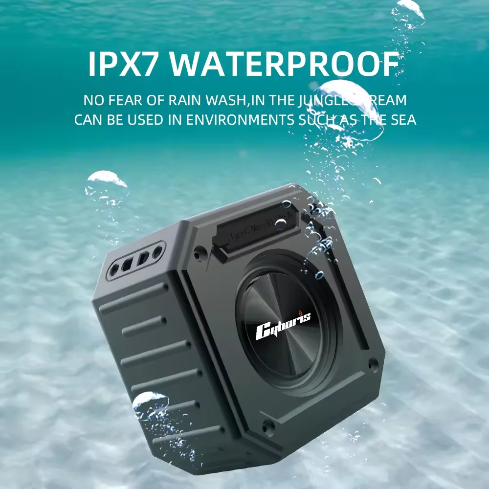 サイクリングブルートゥーススピーカー、IPX7防水ポータブルワイヤレス