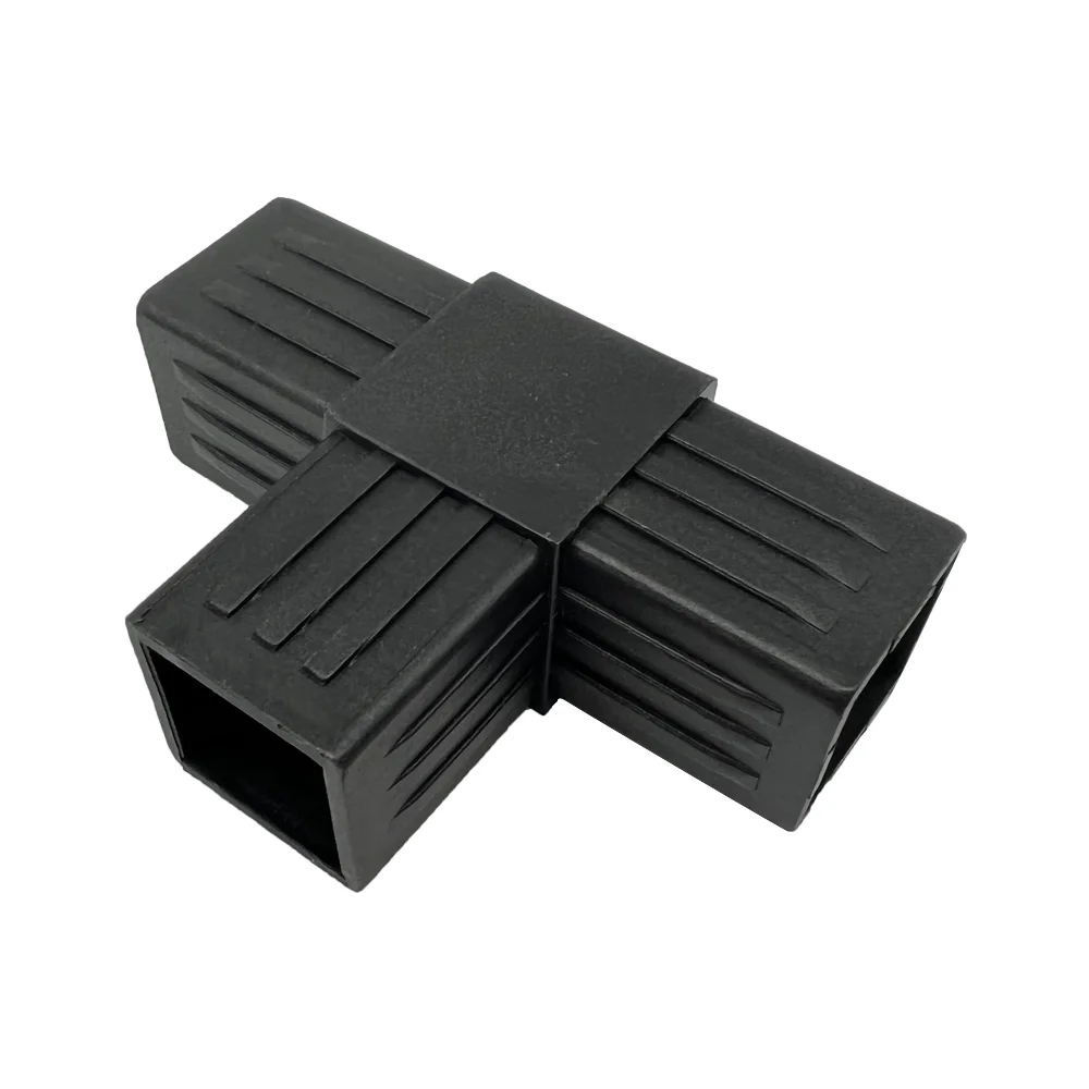 Custom Production 20 25 30mm Hardware Square Tube 90 Degree Plastic