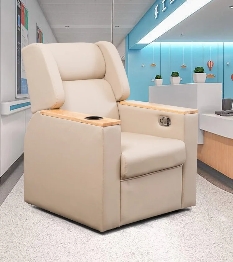 Роскошный цветной кожаный Многофункциональный одиночный диван для Больницы IV инфузионный стул с