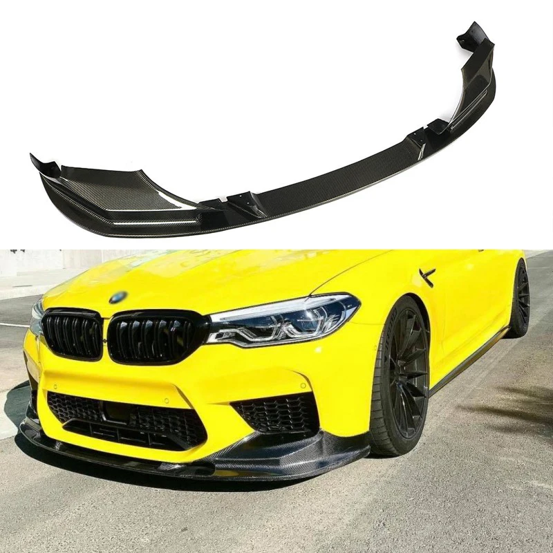 FRONT LIP V2 CARBON FIT Carbon Fiber M5 Fronper Lip for Bumr BMW F90 M5 2018 2019