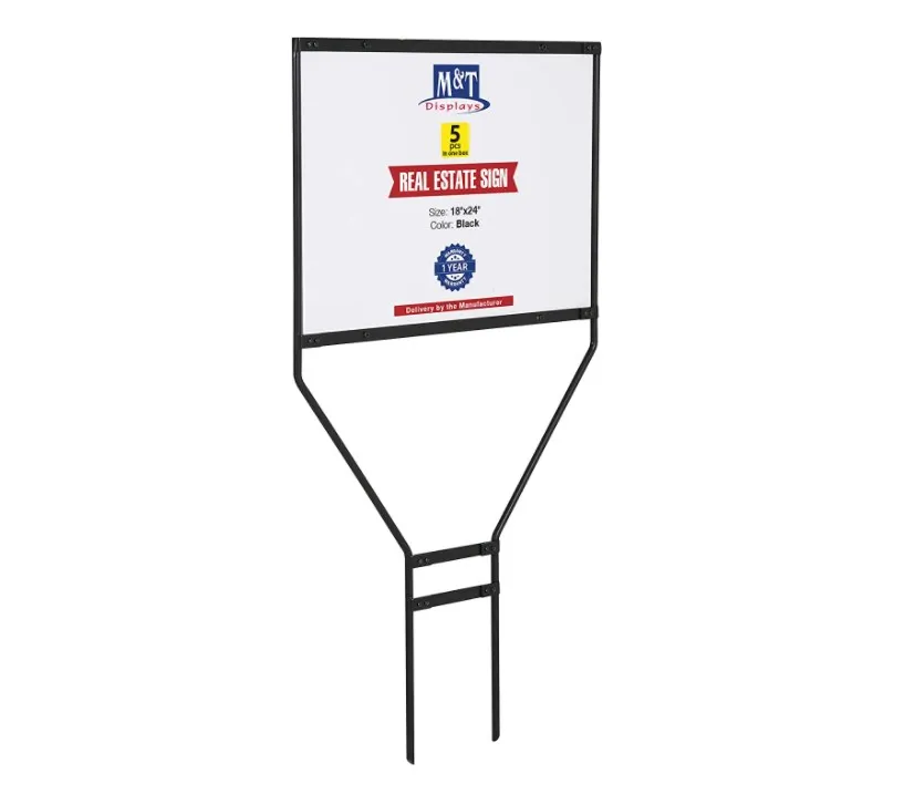 Outdoor Display H Frame Display Sign Holder Steel Real Estate Sign ...