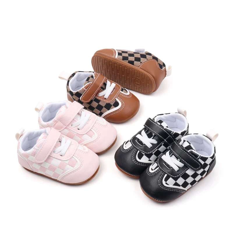 2024 High Quality Anti-slip Hook&loop Soft TPR Outsole Unisex Baby Toddler Sport Shoes Boys and Girls Casual Shoes BXC4142