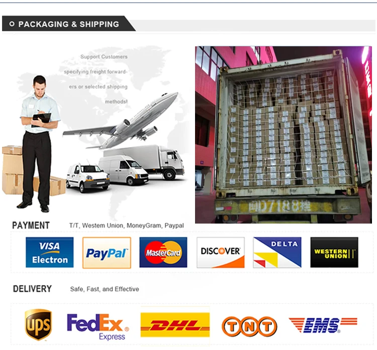 Packaging & shipping specifications