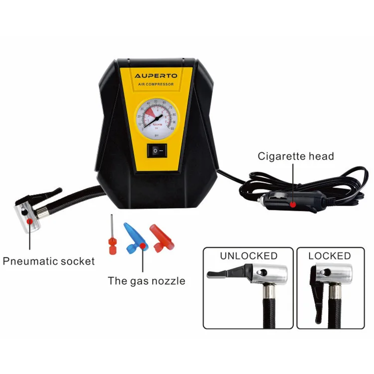 Customized Auto 12v Car Air Compressor Cigarette Lighter Portable Car