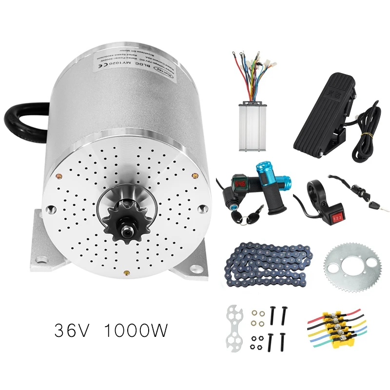 Electric Motor Kit 36v 1000w Brushless Motor 10 Inch Electric