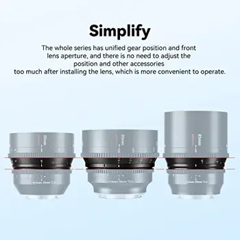 7artisans Photoelectric 85mm T2.0 Spectrum Prime Cine Lens Large Aperture for Lei Ca L Sony E Canon R Nikon Z Mount Cinema Lens detail image