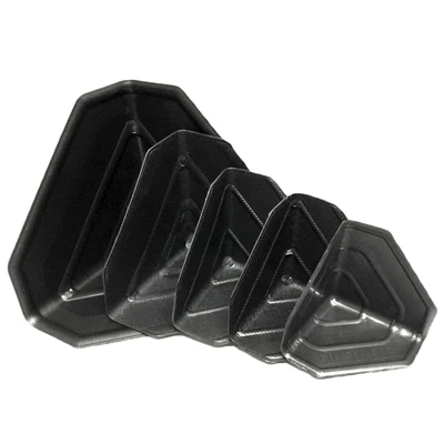 Wholesale BENECREAT 60Pcs 6 Style Plastic Triangle Corner