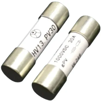 Solar PhotovoltaicPV Mini Cylinder Ceramic Fusible Link 1000V 1A 5A 10A 15A 20A 25A 32A Solar GPV Cutoffs Semiconductor Fuse