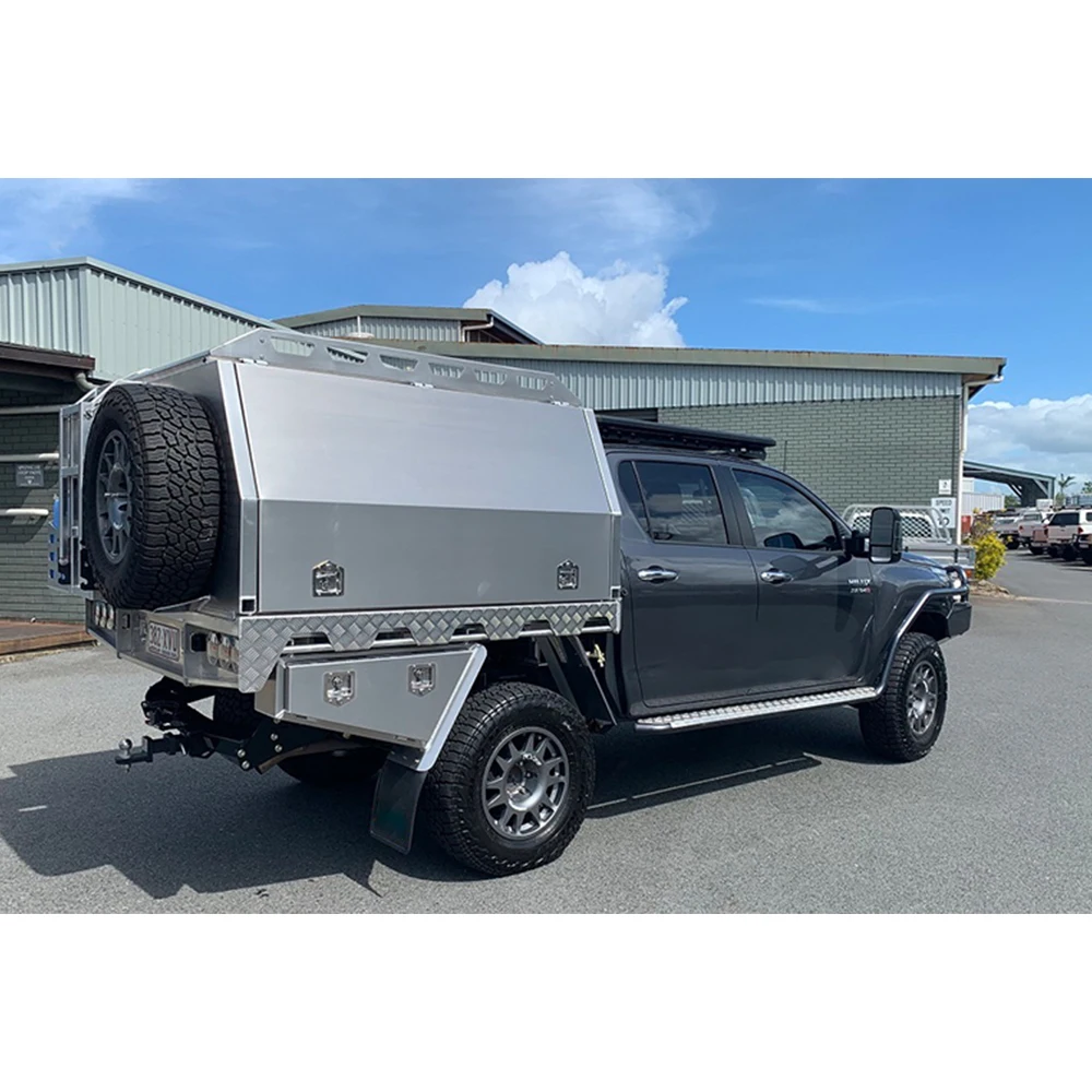 Waterproof Aluminum Tool Box Tray Back Ute Canopy for Sale