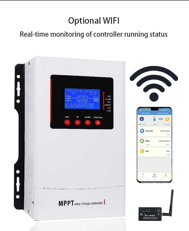 Mppt App Wifi App 12v/ 24v/36v/48v 60 Amp Solar Panel Price For Mppt Solar ...