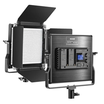 Neewer Upgraded 660 LED Video Light Dimmable Bi-Color LED Panel With LCD Screen for Studio, YouTube Video Shooting Photography