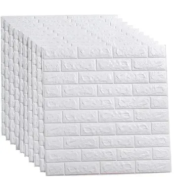 Environmental friendly home 3d self-adhesive waterproof and moisture-proof foam wallpaper wall sticker