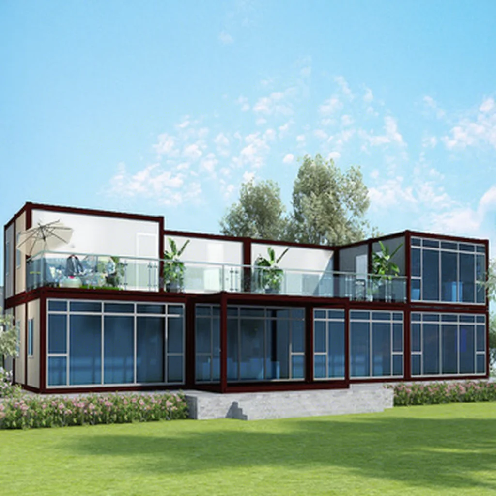 Flat Pack Container Office & House Modern Design Seismic/Wind/Fire Resistant 20-25 Year Lifespan