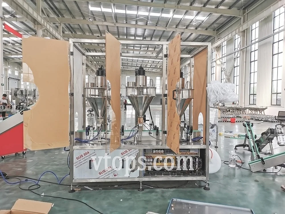 2019 Dry Powder Vtops Filler Coco / Spice / Chili / Curry / Pepper Filling Packing Machine