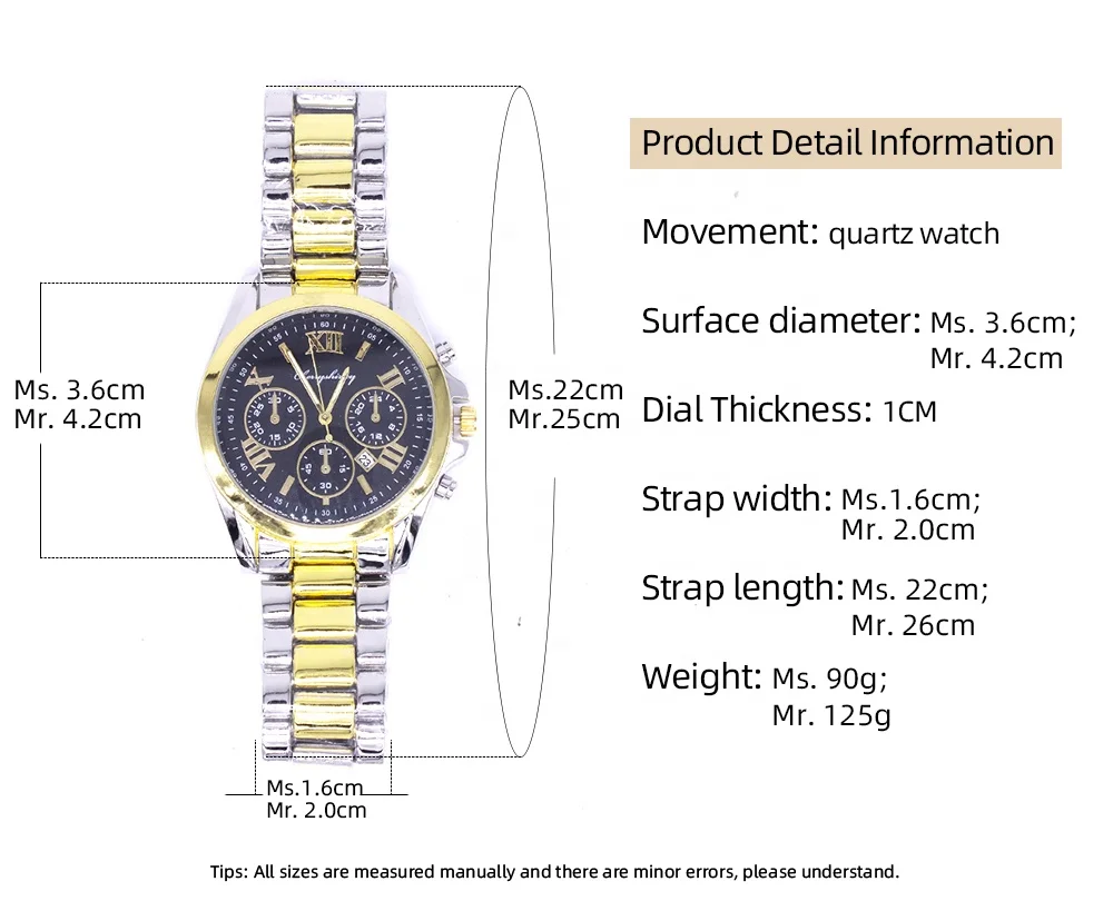 Couple Watch Gift Set - Fashion Matching Watches & Bracelets