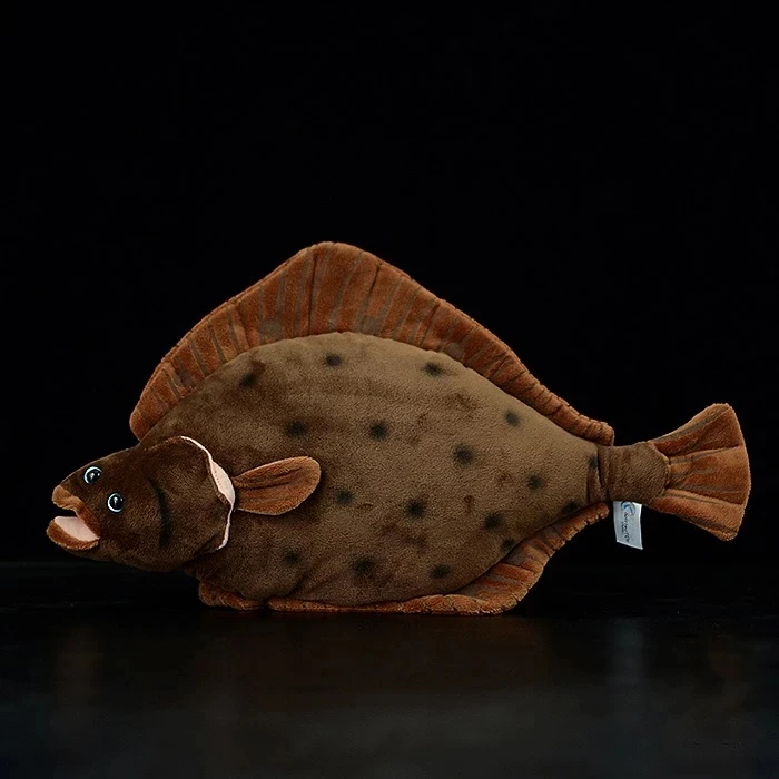 38CM Real Life Coelacanth Stuffed Toys Lifelike Sea Animals Bony