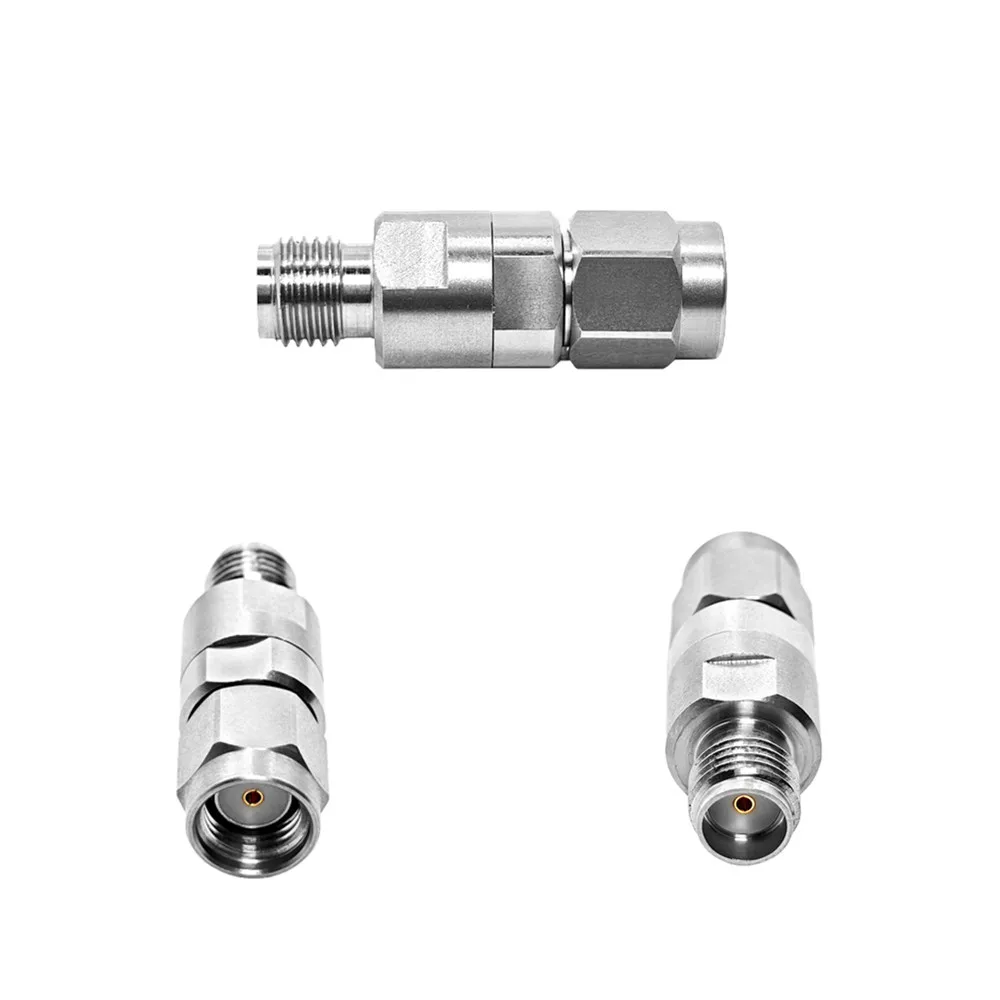 18G Stainless Steel Precision  RP SMA Connector Male Plug ToSMA Female  Jack Coaxial RF Microwave Adapter