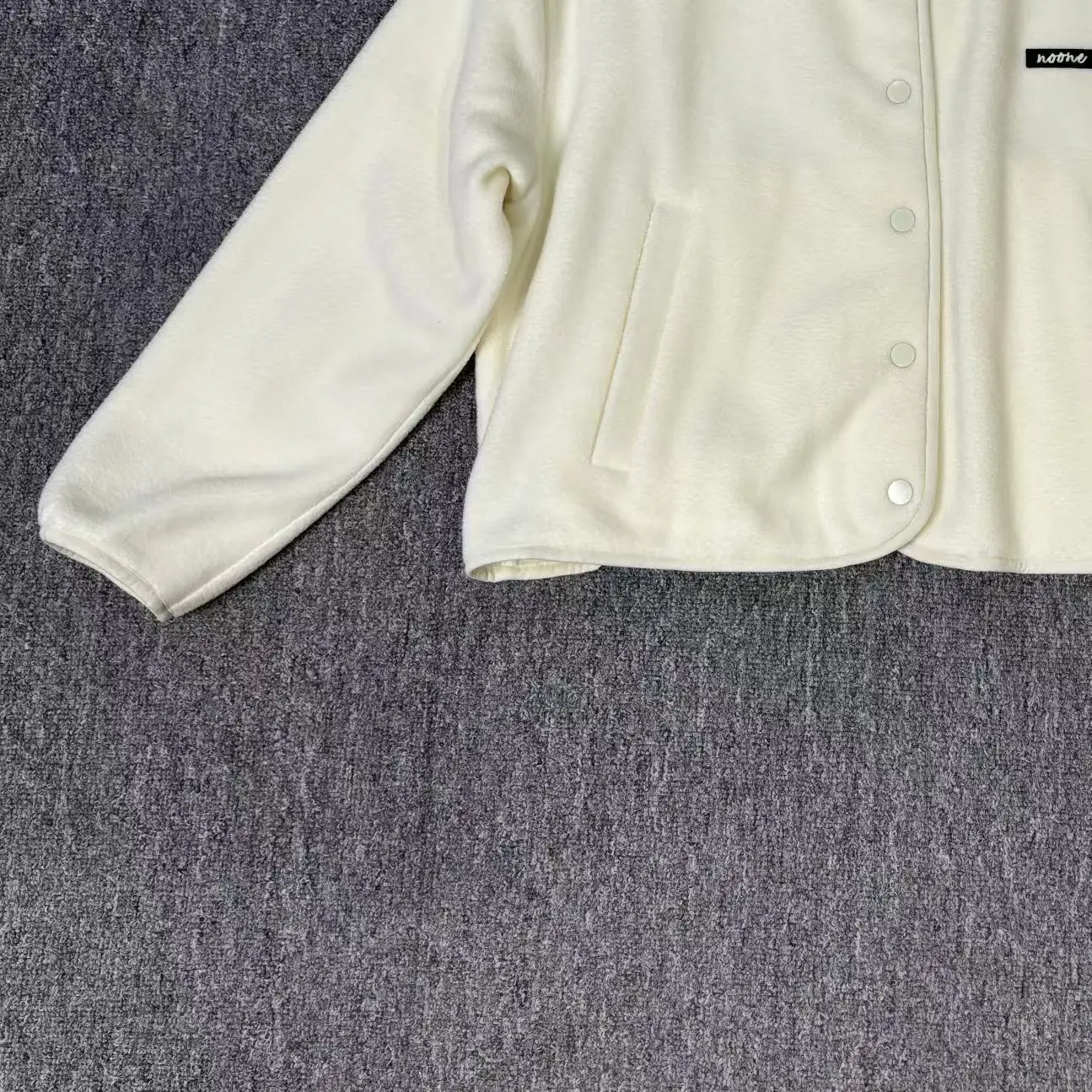 Five color chest with label, single breasted, fashionable and versatile, thick long sleeved jacket, top, women