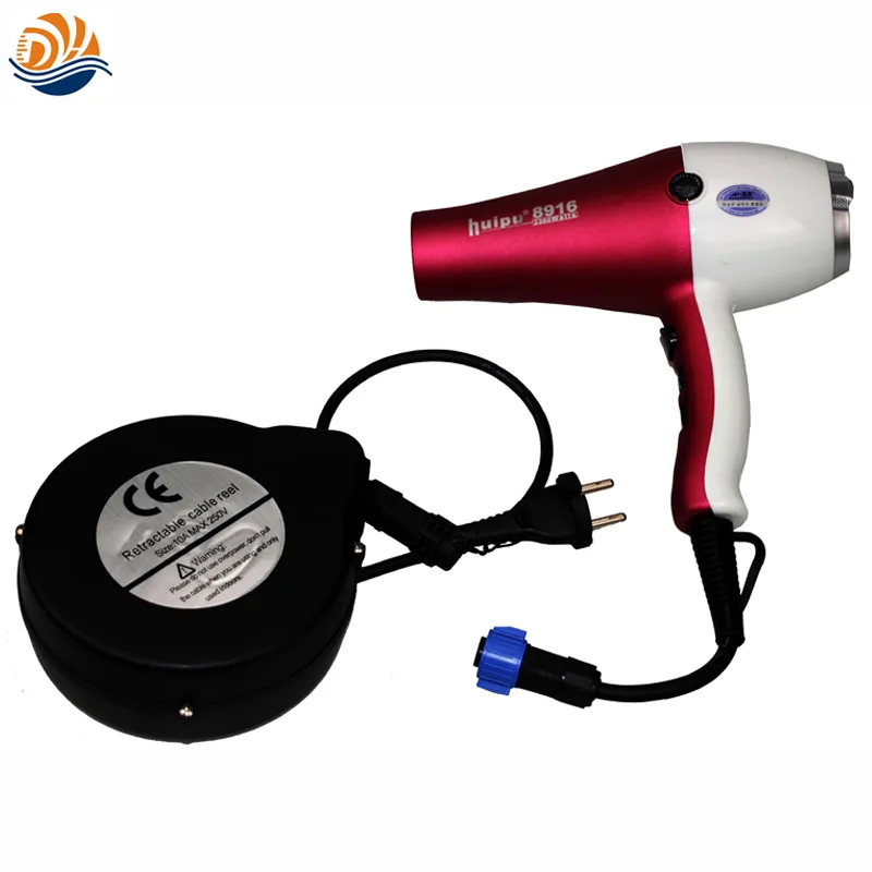 Retractable Cable Reel For Hair Dryer In Salon Retractable Wire Power
