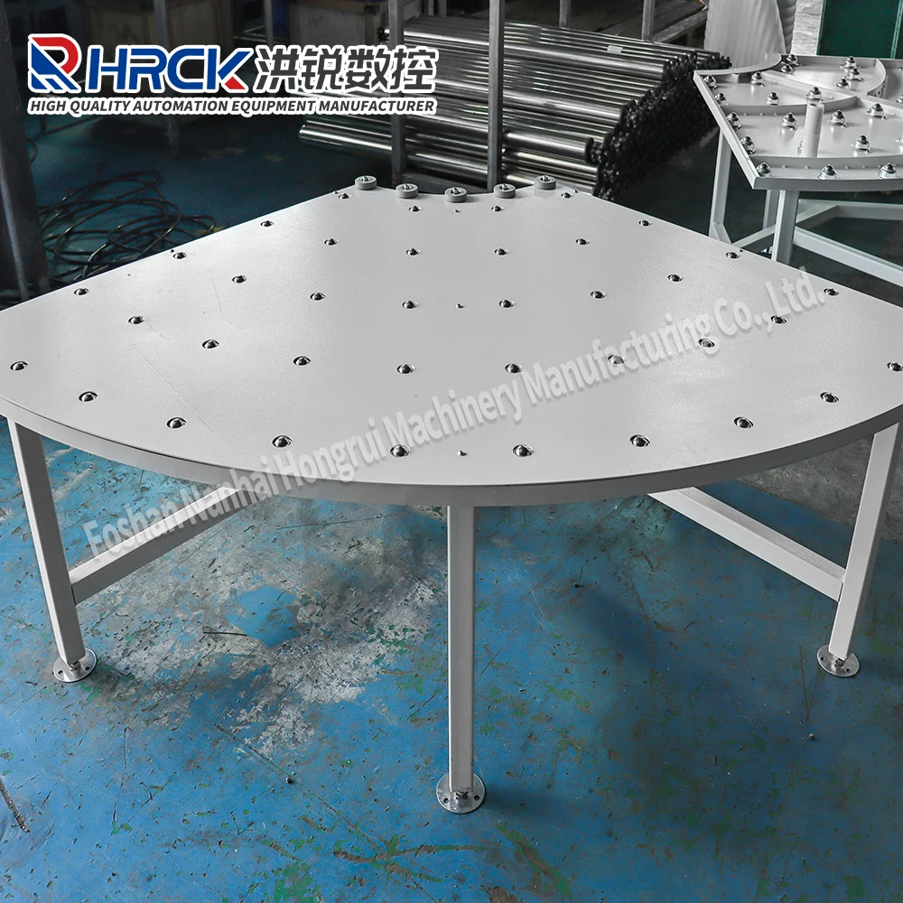 Customized Hongrui 90 degree curved air floating ox eye platform suitable for wood conveying