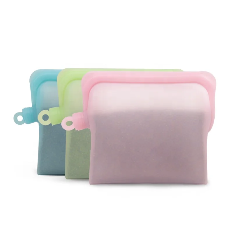 Многоразовый силиконовый герметичный пакет для хранения пищевых продуктов