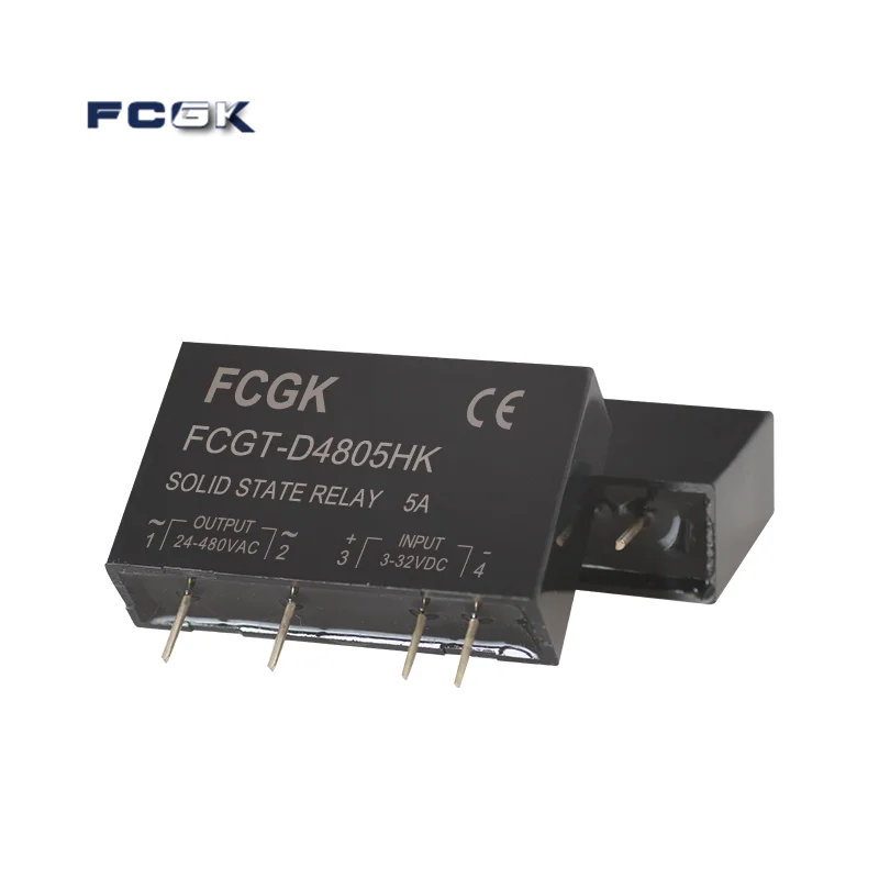 SIP Solid State Relay 5a SSR Relay Dc Control  Ssr Pcb Input 3V 5V 12V 24V 32V Ssr 5a Pcb Mount