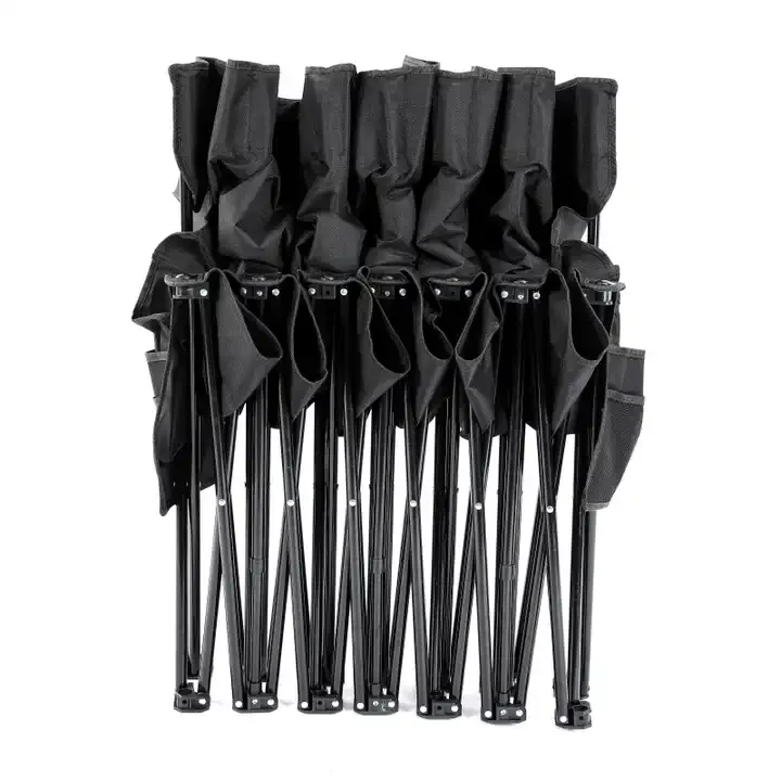 OEM Color Logo Outdoor Chair Multi Person Six Seat Folding Camping Chairs for Football Match