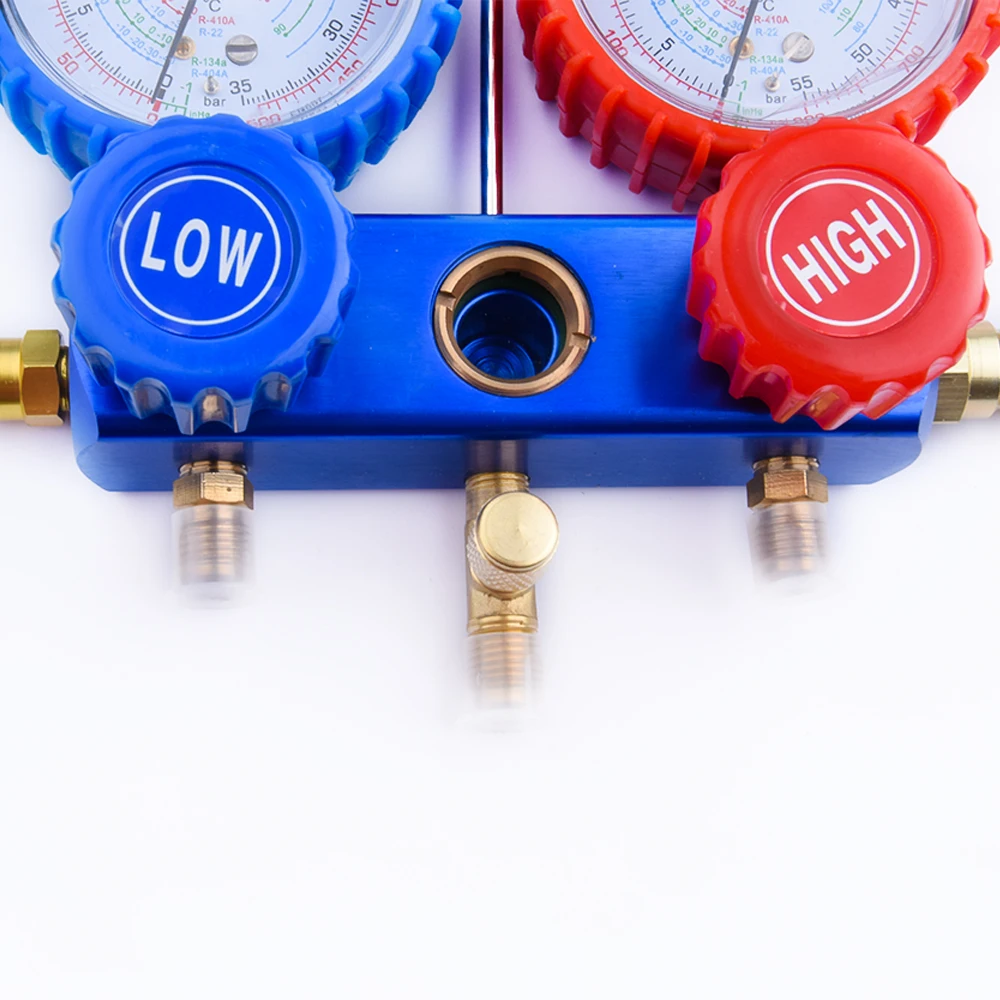 Ac Manifold Gauge Set R134a R410a And R22 Refrigerants Manifold Gauge
