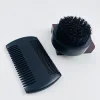 Pettine nero + spazzola rotonda nera