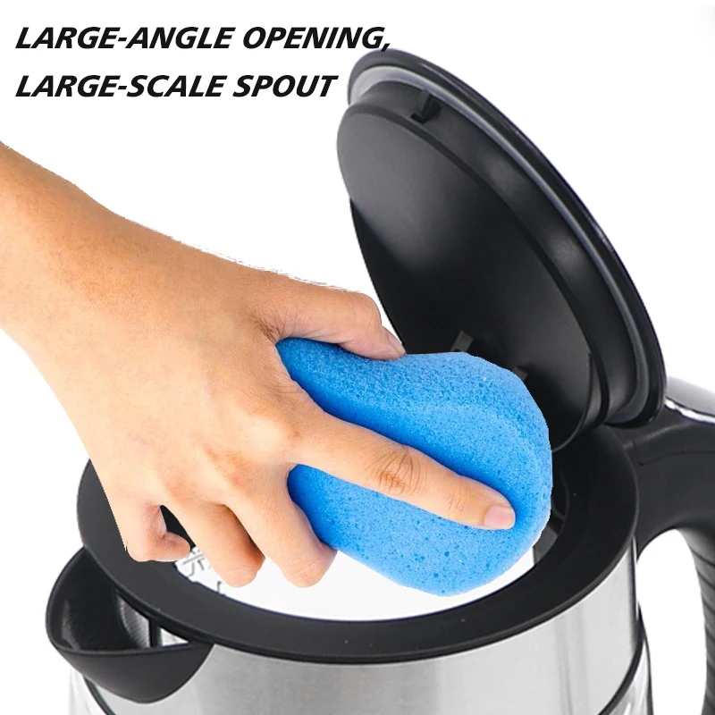 1.7l Transparent Glass Discoloration Electric Stainless Steel Lid Water