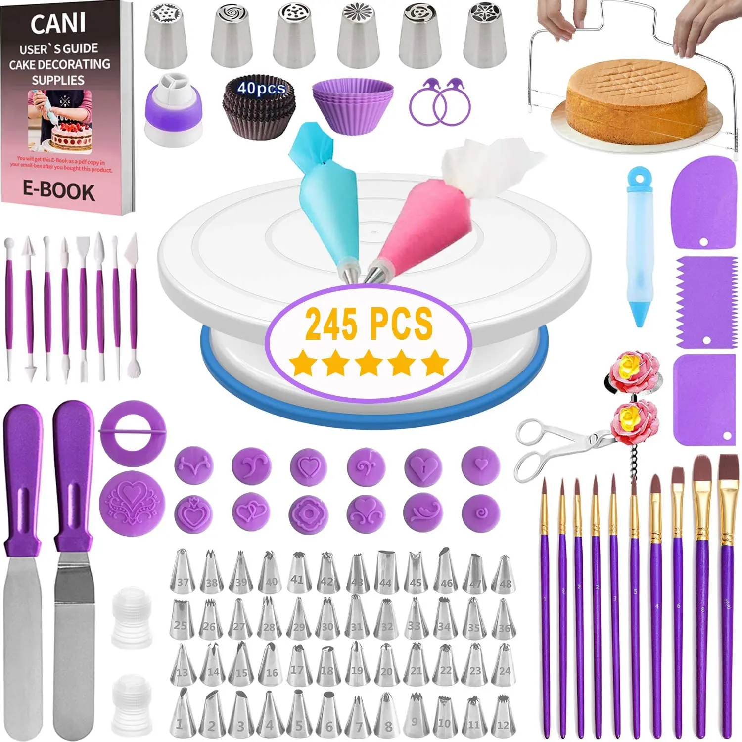 Source 245 Pcs Cake Decorating tools kit Cake Baking Decorating ...