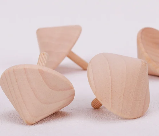 Balacoo 40 Pcs Top Unfinished Wood Tops Kids Tops DIY Tops