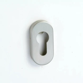 Secure 304 Stainless Steel Door Handle with Anti-Theft Escutcheon Solid Cylinder Key Hole for Door