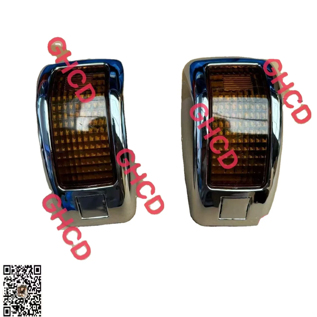 GHCD Hot Product/factory Price  Chrome-plated Light Frame Bulb Type Door Light for Japanese Tuck HIN500/700
