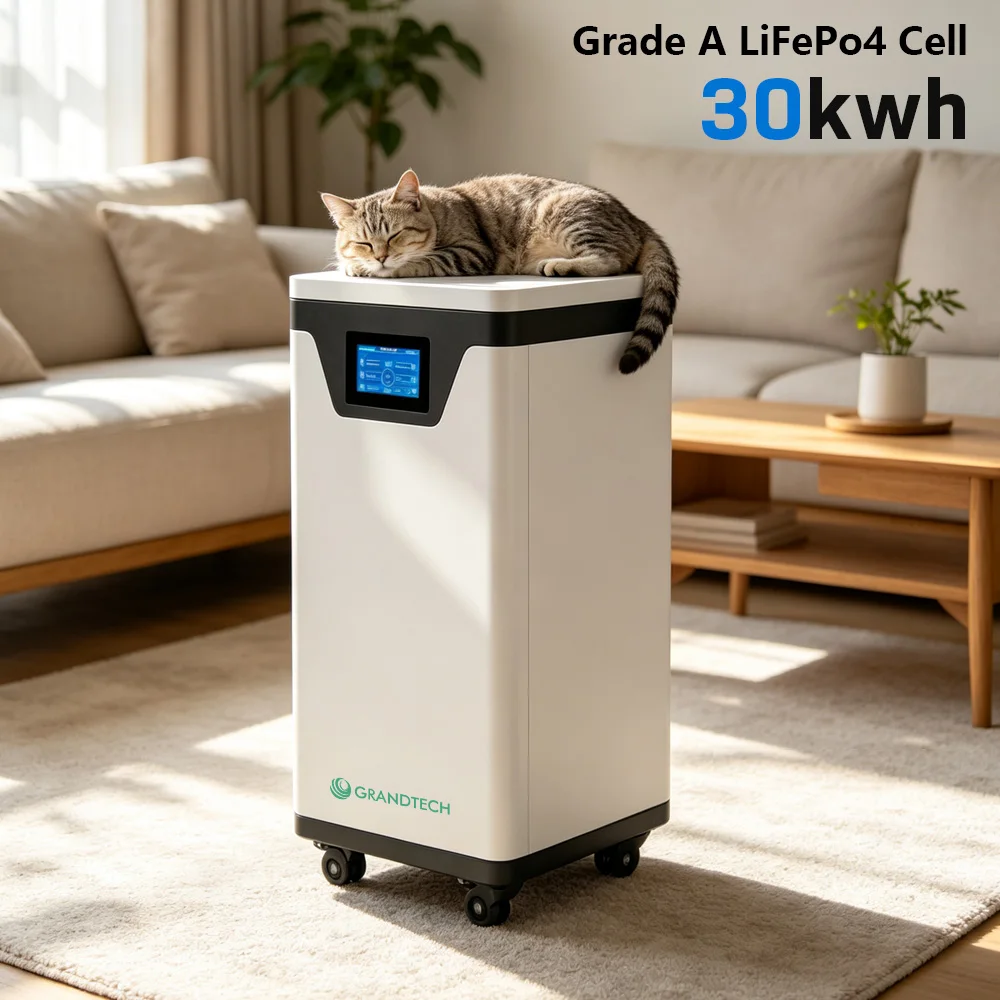 30Kwh Solar Home Energy Storage System 48V 560Ah 314Ah Battery Pack With JK BMS 4.2'' Touch Screen EVEcell LiFePO4 Battery Pack