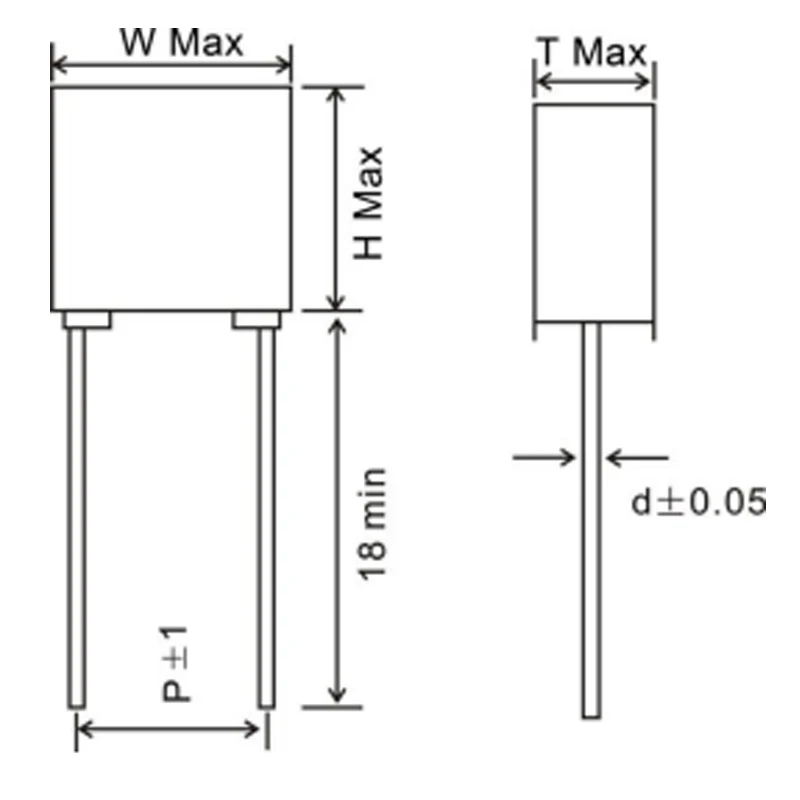 CL23B 473J100V Box Type Capacitor