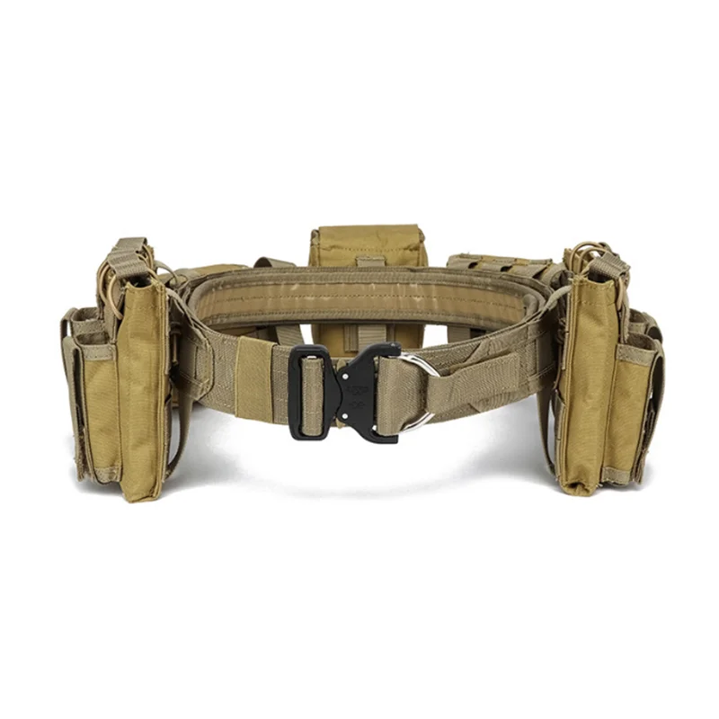 Belt With Pouches Military Police Style Multifunctional
